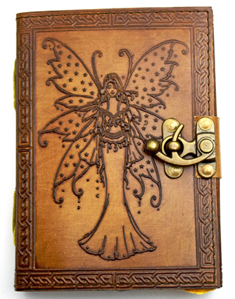 Fairy with Spotted Wings Leather Embossed Journal